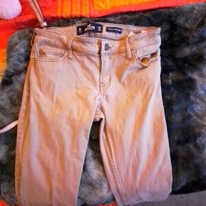 Hollister Tan Skinny Jeans Smooth Fabric